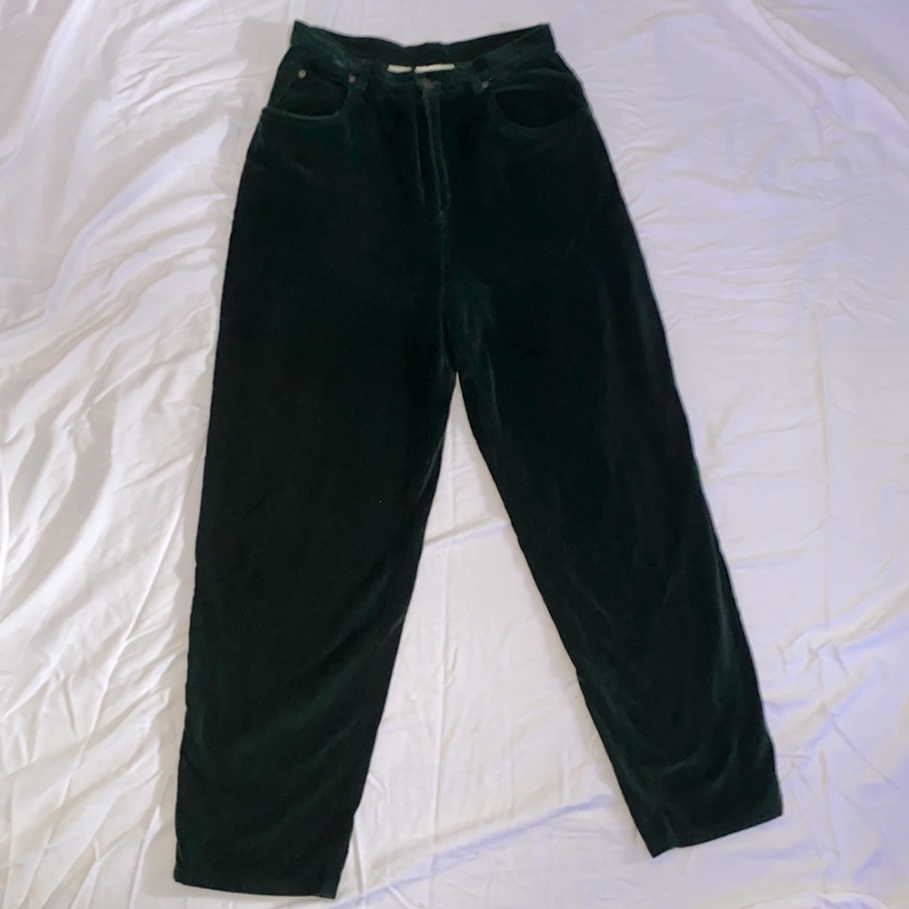 green suede with soft comfort feeling